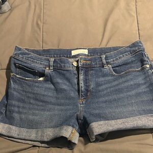 LOFT Classic Blue Denim Shorts